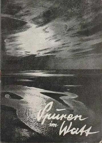 Theater der Stadt Greiz,Ernst Heisterkamp, Manfred Patzschke, Horst Leiteitz: Programmheft Joachim Jomeyer SPUREN IM WATT Premiere 12. November 1956 Spielzeit 1956 / 57 (18). 
