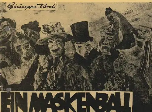 Theater Rudolstadt, Manfred Heine, Marita Bahr: Programmheft Giuseppe Verdi EIN MASKENBALL Premiere 6. März 1987 Spielzeit 1986 / 87 Heft 8 (18). 