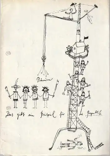 Friedrich-Wolf-Theater Neustrelitz, J. a. Weindich, Jutta Maria Winkler, Gabriele Koerbl: Programmheft Heiner Müller WEIBERKOMÖDIE  Premiere 24. Oktober 1971 Spielzeit 1971 / 72 Heft 4 (18). 