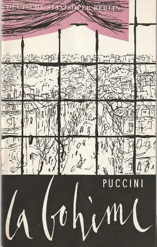 Deutsche Staatsoper Berlin Deutsche Demokratische Republik, Werner Otto, Achim Freyer: Programmheft Giacomo Puccini LA BOHEME 13. Januar 1968 (18). 