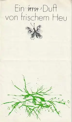 Kleist-Theater Frankfurt ( Oder ), Günter Klingner, Ilse Linnhofer, Wilfried Bugzel: Programmheft Rudi Strahl EIN IRRER DUFT VON FRISCHEM HEU Spielzeit 1976 / 77 Heft 5 (18). 