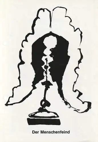 Landesbühne Niedersachsen Nord, Wilhelmshaven, Rudolf Stromberg, Yvonne Sturzenegger, Karl-Heinz Buller: Programmheft Moliere DER MENSCHENFEIND Spielzeit 1966 / 67 Heft 2 (18). 