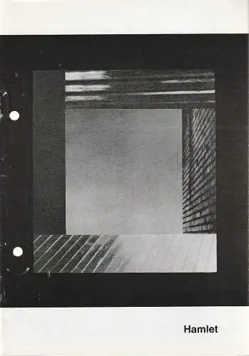 Landesbühnen Niedersachsen Nord, Wilhelmshaven, Rudolf Stromberg, Yvonne Sturzenegger, Karl-Heinz Buller: Programmheft William Shakespeare HAMLET Spielzeit 1966 / 67 Heft 3 (18). 