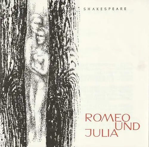 Theater der Stadt Cottbus, Ursula Fröhlich, Hans-Hermann Liebrecht, Marianne Hasenkrug, Herbert Raben, Walter Böhm: Programmheft William Shakespeare ROMEO UND JULIA Premiere 21. April 1973 Spielzeit 1972 / 73 Heft 9 (18). 