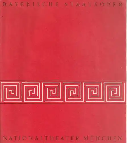 Bayerische Staatsoper Nationaltheater München, Günther Rennert, Horst Goerges, Herbert List, Johannes Dreher: Programmheft Giuseppe Verdi LA TRAVIATA Premiere 26. April 1975 Spielzeit 1974 / 75 Heft 6  Blätter der Bayerischen Staatsoper (18). 