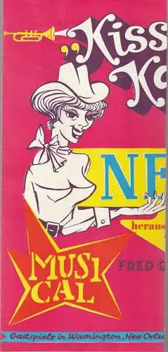 Theater der Stadt Cottbus, Herbert Keller, Jochen Haufe, Dietmar Fritzsche, Walter Böhm: Programmheft Cole Porter KISS ME KATE Premiere 12. April 1969  Spielzeit 1968 / 69 Heft 13 (18). 