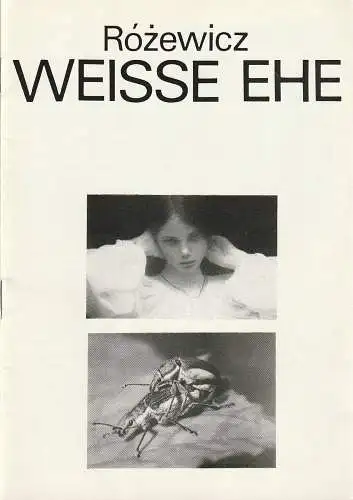 Deutsches Theater Berlin Staatstheater der DDR, Gerhard Wolfram, Hans-Martin Rahner, Heinz Rohloff: Programmheft Tadeusz Rozewicz WEISSE EHE Spielzeit 1980 / 81 (18). 
