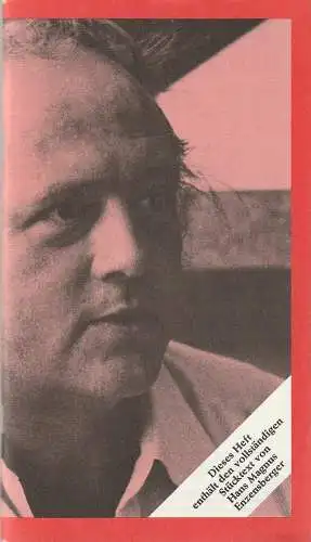 Freie Volksbühne Berlin, Kurt Hübner, Burkhard Mauer, Simone Reber, Heike Wiehle: Programmheft Uraufführung Hans Magnus Enzensberger MOLIERES MENSCHENFEIND 1. Dezember 1979 Spielzeit 1979 / 80 Heft 2 (18). 
