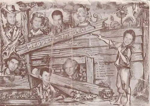 Hebbel-Theater Berlin, Rudolf Külüs, Hans Schuster, H. U. Thormann ( Illustration ): Programmheft Uraufführung Twain / Kiraly / von Orbok TOM SAWYER'S ABENTEUER (18). 