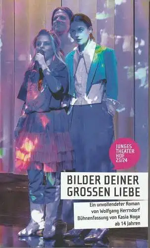 Theater Hof, Reinhardt Friese, Janina Werner, Lilly Weise, Kasia Noga: Programmheft Wolfgang Herrndorf BILDER DEINER GROSSEN LIEBE Premiere 18. November 2023 Studio Spielzeit 2023 / 24 (18). 