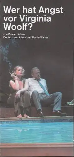 Theater Paderborn - Westfälische Kammerspiele, Katharina Kreuzhage,  Kleon Medugorac , Daniel Thierjung,  Jochen Viehoff ( Fotos ): Programmheft Edward Albee WER HAT ANGST VOR VIRGINIA WOOLF Premiere 14. September 2019 Großes Haus (18). 