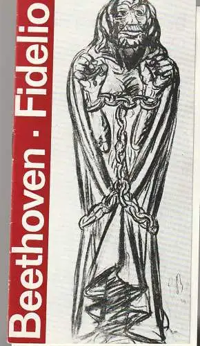 Städtische Bühnen Erfurt, Bodo Witte, Ursula Boock, Klaus-Dieter Fischer, Regina Holland-Cunz: Programmheft Ludwid van Beethoven FIDELIO Premiere  1. Jui 1980 Spielzeit 1980 Heft 8 (18). 