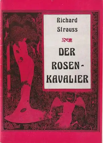 Städtische Bühnen Erfurt, Bodo Witte, Jürgen Fischer, Heinrich Spieler, Jutta Mager, Ingeborg Laube: Programmheft Richard Strauss DER ROSENKAVALIER Premiere 4. März 1989 Opernhaus Spieljahr 1989 Heft 4 (18). 