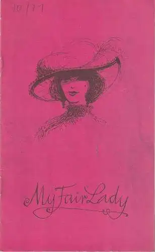Städtische Bühnen Erfurt, Bodo Witte, Micaela Guth, Regina Holland-Cunz: Programmheft Frederick Loewe MY FAIR LADY Premiere 5. September 1970 Spielzeit 1970 / 71 Heft 2 (18). 