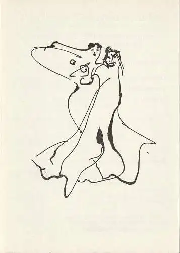 Städtische Bühnen Erfurt, Bodo Witte, Jürgen Fischer, Ute Unger, Jutta Mager: Programmheft Kammertanzabend  LIEBE IN ALLER GESTALT Premiere 5. Juli 1988 Spieljahr 1988 Heft 9 (18). 