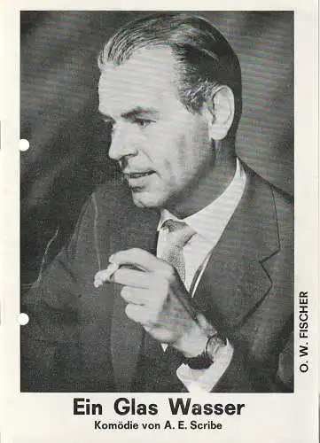 Schweizer Tournee-Theater, Basel: Programmheft A. E. Scribe EIN GLAS WASSER Spielzeit 1972 bis 1974 (18). 