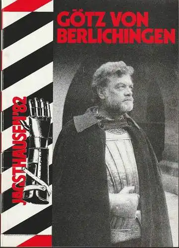Burgfestspiele Jagsthausen, Peer Friedel, Werner R. Jänicke: Programmheft Johann Wolfgang von Goethe GÖTZ VON BERLICHINGEN Burgfestspiele Jagsthausen 1982    ( Tartuffe und Der Räuber Hotzenplotz ) (18). 