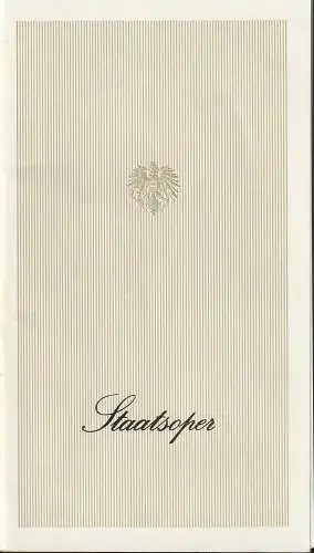 Österreichischer Bundestheaterverband, Direktion der Staatsoper, Lothar Knessl, Jacques Stauber: Programmheft Richard Strauss ARIADNE AUF NAXOS  26. September 1973 Staatsoper Wien (18). 