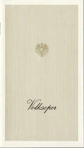 Österreichischer Bundestheaterverband, Direktion der Volksoper, Lothar Knessl, Jacques Stauber: Programmheft Johann Strauß WIENER BLUT 28. November 1979 Volksoper Wien (18). 