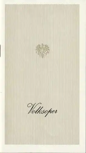 Österreichischer Bundestheaterverband, Direktion der Volksoper, Lothar Knessl, Jacques Stauber: Programmheft Wolfgang Amadeus Mozart DIE ENTFÜHRUNG AUS DEM SERAIL Premiere 15. Dezember 1975 Volksoper Wien Saison 1975 / 76 (18). 
