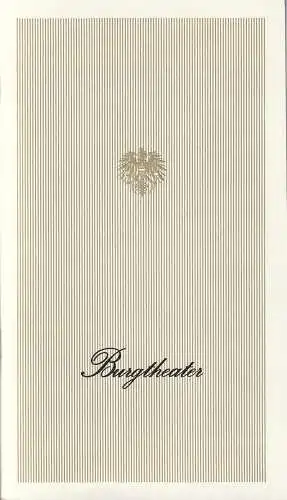 Österreichischer Bundestheaterverband, Direktion des Burgtheaters, Lothar Knessl, Jacques Stauber, Reinard Urbach: Programmheft Ferdinand Raimund DAS MÄDCHEN AUS DER FEENWELT oder  DER BAUER ALS MILLIONÄR 9. Jänner 1980 Saison 1979 / 80 Heft 2 (18). 