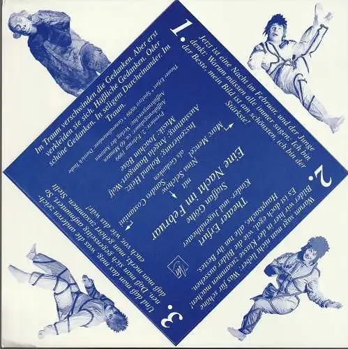 Theater Erfurt, Kunder- und Jugendtheater, Dietrich Taube: Programmheft Staffan Göthe EINE NACHT IM FEBRUAR Premiere 2. Februar 1999 Spielzeit 1998 / 99 (18). 