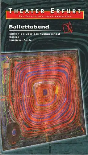 Theater Erfurt, Dietrich Taube, Ute Unger, Andre Liebscher: Programmheft BALLETTABEND Premiere 12. September 1997 Theater Schloßpark Arnstadt (18). 