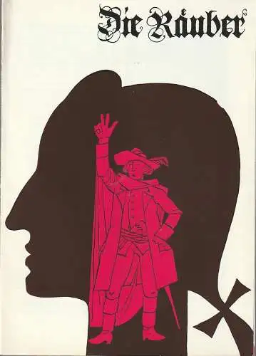 Landestheater Eisenach, Carl Balhaus: Programmheft Friedrich Schiller DIE RÄUBER Spielzeit 1966 / 67 Nr. 3 (18). 