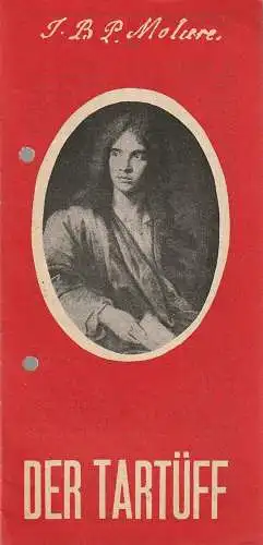 Elbe-Elster-Theater Wittenberg, Helmut Bläss, Karl-Hans Müller, Hajo Blank ( Figurinen ): Programmheft Moliere DER TARTÜFF Premiere 21. November 1986 Spielzeit 1986 / 87 Nr. 5 (18). 