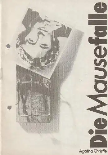 Bühnen der Stadt Nordhausen, Siegfried Mühlhaus, Lutz Graf: Programmheft Agatha Christie DIE MAUSEFALLE Spielzeit 1986 / 87 Nr. 12 (18). 
