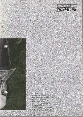 Staatstheater Cottbus, Christoph Schroth, Bert Koß: Programmheft William Shakespeare WAS IHR WOLLT Premiere 9. April 1994 Spielzeit 1993 / 94 Nr. 8 (18). 