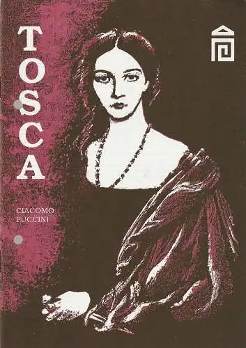 Landestheater Mecklenburg Neustrelitz, Manfred Straube, Michael Giebler: Programmheft Giacomo Puccini TOSCA Premiere 20. Juni 1992 Spielzeit 1991 / 1992 Nr. 14 / 1992 (18). 