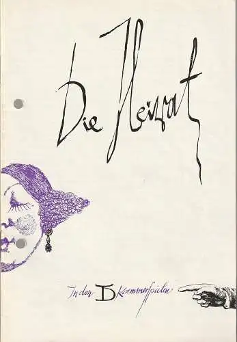 Deutsches Theater Kammerspiele, Klaus Pfützner: Programmheft Nikolai Gogol DIE HEIRAT Premiere 2. März 1967 Spielzeit 1966 / 67 Heft 4 (18). 