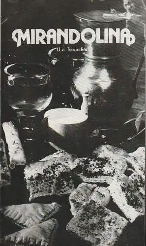 Städtische Theater Karl-Marx-Stadt, Gerhard Meyer, Rainer Vangermain, Florian Morgenstern: Programmheft Carlo Goldoni MIRANDOLINA Premiere 9. April 1986 Spieljahr 1986 (18). 