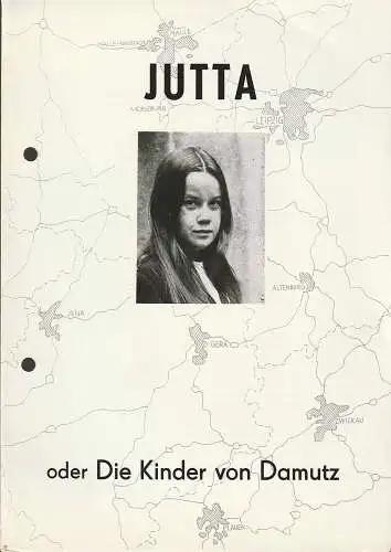 Theater der Stadt Plauen, Werner Friede, Christa Stöß, Gisela Wunderlich: Programmheft Helmut Bez JUTTA oder DIE KINDER VON DAMUTZ Premiere 22. September 1984 Spielzeit 1984 / 85 Nr. 1 (18). 