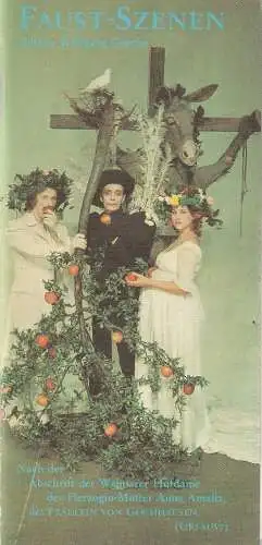 Berliner Ensemble Staatstheater der DDR, Manfred Wekwerth, Sagert, Dieckmann, Karbjinski, Drescher: Programmheft Johann Wolfgang Goethe FAUST - SZENEN Premiere 31. März 1984 (18). 