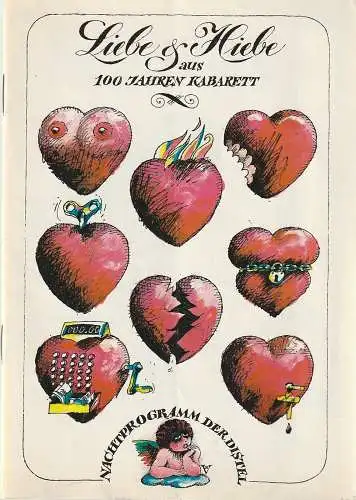 DISTEL Das Berliner Kabarett, Otto Stark, Heinz Lyschik, Horst Gebhardt: Programmheft LIEBE UND HIEBE 6. Nachtprogramm Premiere 4. Oktober 1980 (18). 