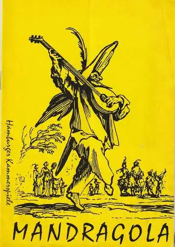 Hamburger Kammerspiele, Wilhelm Allgayer: Programmheft Max Christian Feiler MANDRAGOLA Spielzeit 1961 / 62 1. Heft (18). 