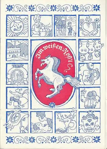 Städtische Bühnen Erfurt, Bodo Witte, Ursula Boock, Walter Meißner, Lothar Freund: Programmheft Ralph Benatzky IM WEIßEN RÖßL Premiere 21. Dezember 1980 Spielzeit 1980 Heft 15 (18). 