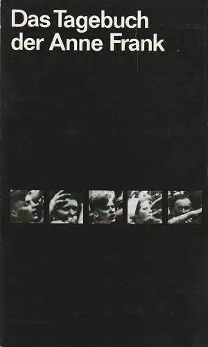 Städtische Bühnen Erfurt, Bodo Witte, Ursula Boock, Harald Gerlach, Regina Holland-Cunz: Programmheft Goodrich / Hackett DAS TAGEBUCH DER ANNE FRANK Premiere 14. Februar 1981 Spielzeit 1981 Heft 2 (18). 