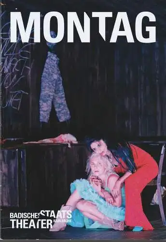 Badisches Staatstheater Karlsruhe, Ulrich Peters, Anna Bergmann, Sonja Walter, Eivind Haugland, Tatjana Pfeiffer: Programmheft Kate Tarker MONTAG Premiere 29. September 2023 Spielzeit 2023 / 24 Nr. 735 (18). 