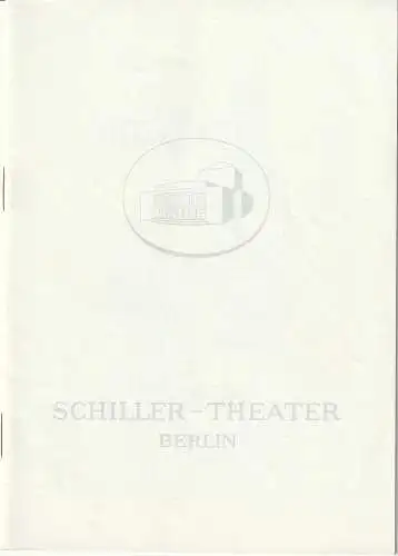 Schiller-Theater, Boleslaw Barlog, Albert Beßler: Programmheft William Shakespeare WAS IHR WOLLT Spielzeit 1963 / 64 Heft 126 (18). 