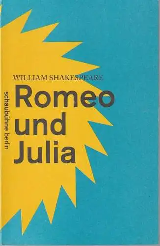 Schaubühne am Lehniner Platz, Florian Borchmeyer, Arno Declair (Fotos): Programmheft William Shakespeare ROMEO UND JULIA Premiere 17. April 2013  51. Spielzeit 2012 / 2013 (18). 