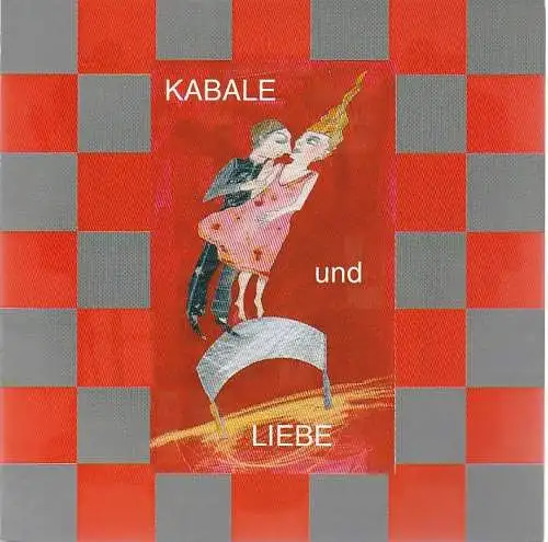 Ezgebirgische Theater- und Orchester GmbH,Eduard-von-Winterstein-Theater Annaberg, Steffen Senger, Silvia Giese, Sylvia Graupner: Programmheft Roland Hüwe KABALE UND LIEBE Premiere 29. September 2004 Studiobühne Spielzeit 2004 / 2005 Heft 1 (18). 