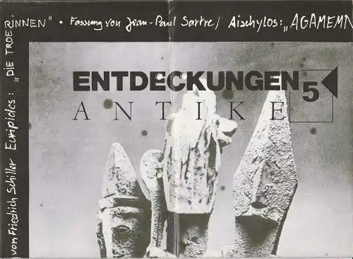 Mecklenburgisches Staatstheater Schwerin, Franz Tichatschke, Sigrid Meixner (Fotos): Programmheft ENTDECKUNGEN 5 ANTIKE Theaterforum 6/82 Mecklenburgisches Staatstheater Schwerin (18). 