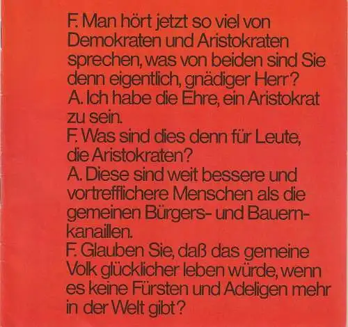 Thalia Theater Hamburg, Boy Gobert, Hanno Lunin, Peter Müller-Buchow, G. Blasche, Hans Meyer-Veden ( Probenfotos ): Programmheft Heinar Kipphardt DIE SOLDATEN Premiere 6. April 1974 Spielzeit 1973 / 74 Heft 11 (18). 