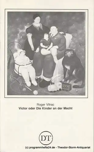Deutsches Theater Göttingen, Günther Fleckenstein, Wilfried Harlandt: Programmheft Victor oder Die Kinder an der Macht. Blätter des Deutschen Theaters in Göttingen Spielzeit 1983 / 84 Heft 523 (18). 