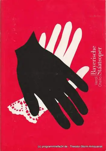 Bayerische Staatsoper, Peter Jonas, Hanspeter Krellmann: Programmheft Neuinszenierung OTELLO. Münchner Opernfestspiele 1999 Programmbuch Spielzeit 1998 / 99 (18). 