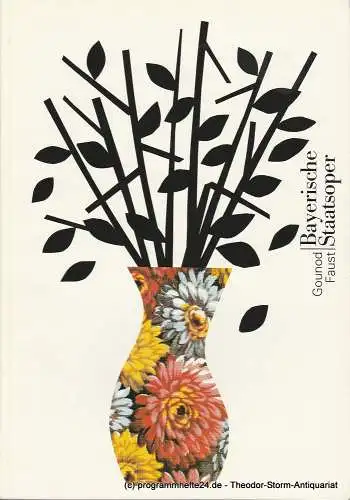 Bayerische Staatsoper, Peter Jonas, Hanspeter Krellmann: Programmheft Neuinszenierung FAUST von Charles Gounod. Premiere 28. Februar 2000 im Nationaltheater München Programmbuch Spielzeit 1999 / 2000 (18). 