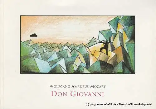Staatstheater am Gärtnerplatz, Klaus Schultz, Sabine Bayerl: Programmheft DON GIOVANNI Premiere am 7. Oktober 1999 im Prinzregententheater Spielzeit 1999 / 2000 Heft 25 (18). 